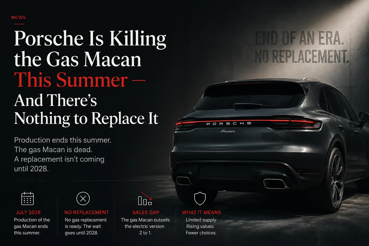 Porsche Is Killing the Gas Macan This Summer — And There's Nothing to Replace It